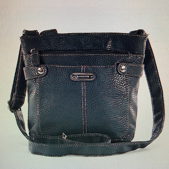 ROSETTI Black Crossbody Bag with Adjustable Attached Strap & Zippered Pockets - Picture 15 of 15